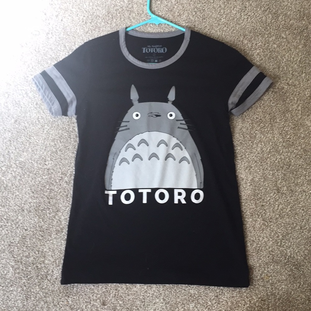 A soft black my neighbor Totoro shirt!!